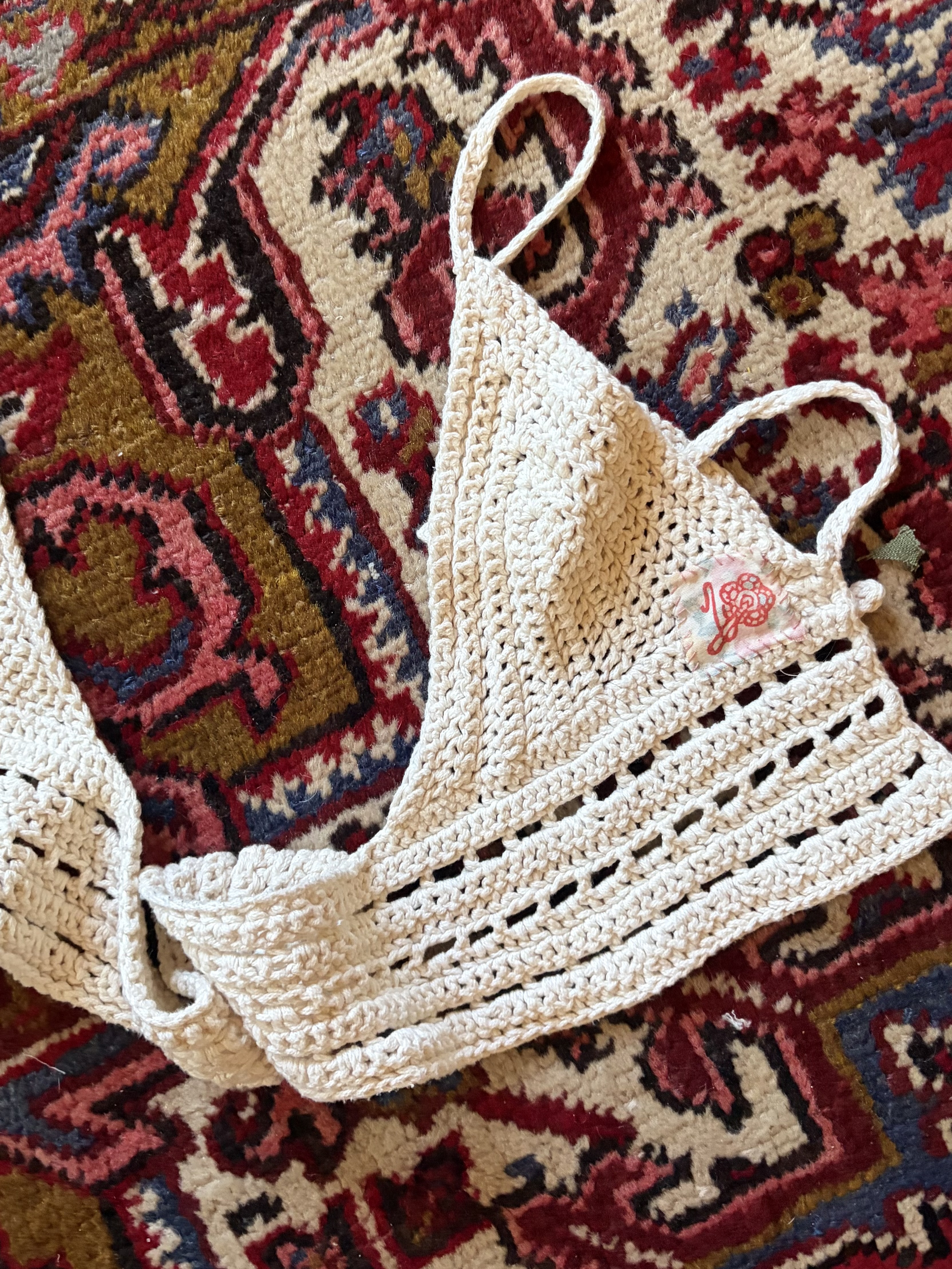 The Ivory Halter front detail